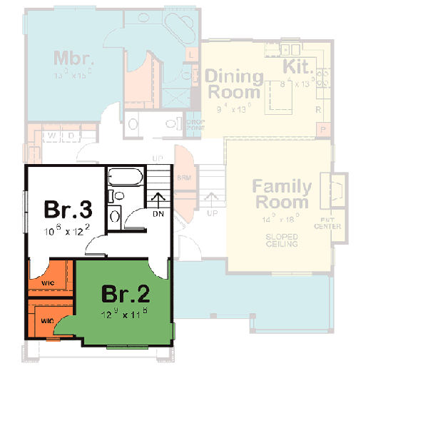 Upper/Second Floor Plan: 10-1497