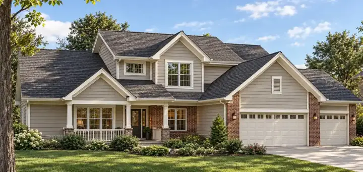 Traditional house plans 10-1498 - front exterior, 2,765 sq ft, 4 bed, 3 bath house plans | Monster House Plans