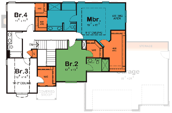 Upper/Second Floor Plan: 10-1507