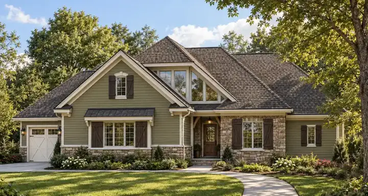 European house plans 10-1513 - front exterior, 2,279 sq ft, 2 bed, 3 bath house plans | Monster House Plans