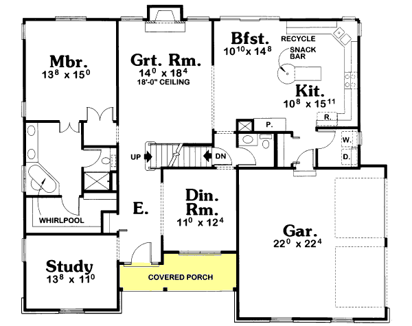 Main Floor Plan: 10-1525