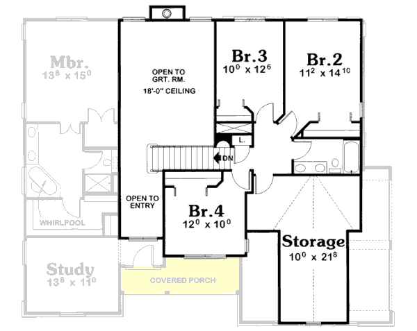 Upper/Second Floor Plan: 10-1525