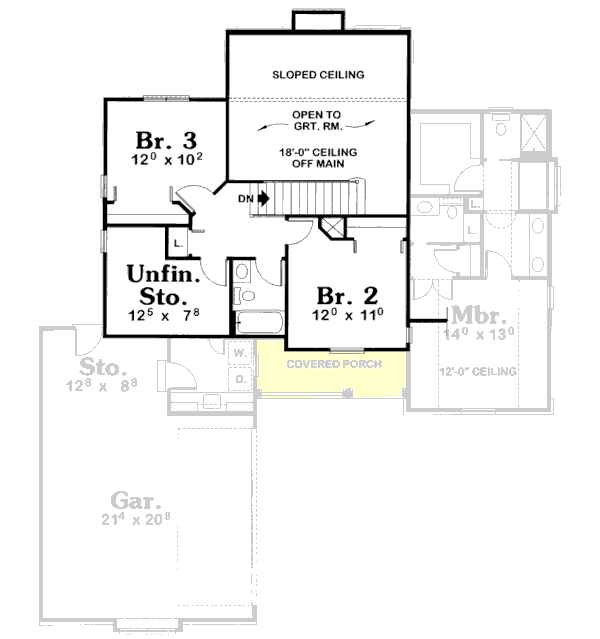 Upper/Second Floor Plan: 10-1526