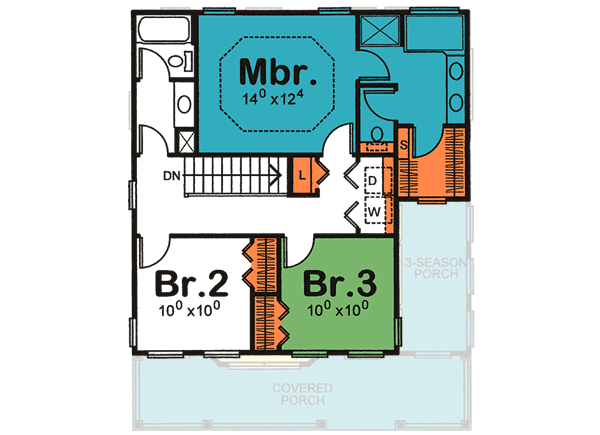 Upper/Second Floor Plan: 10-1532