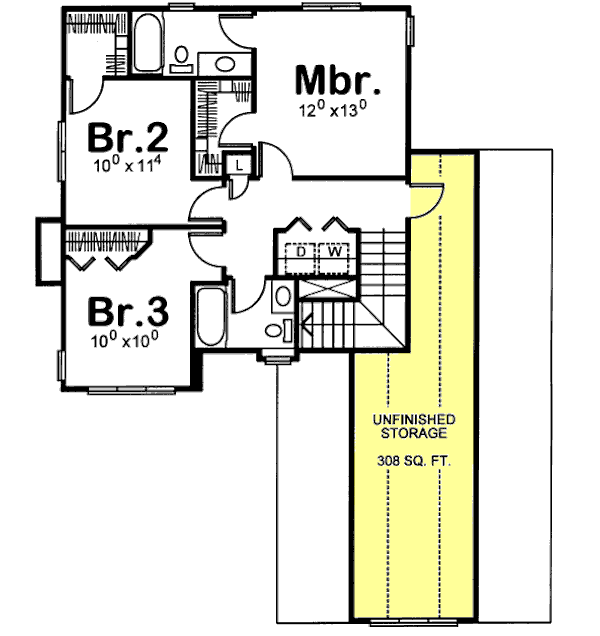 Upper/Second Floor Plan: 10-1537