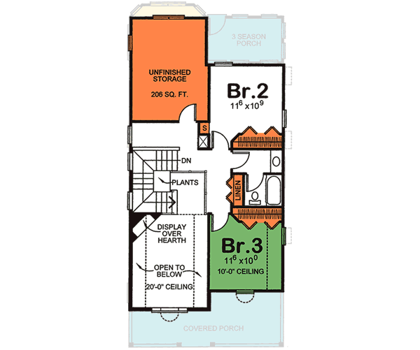 Upper/Second Floor Plan: 10-1540
