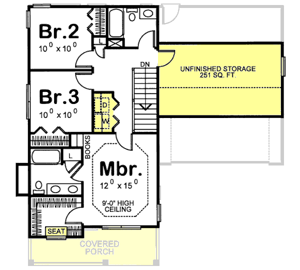 Upper/Second Floor Plan: 10-1542