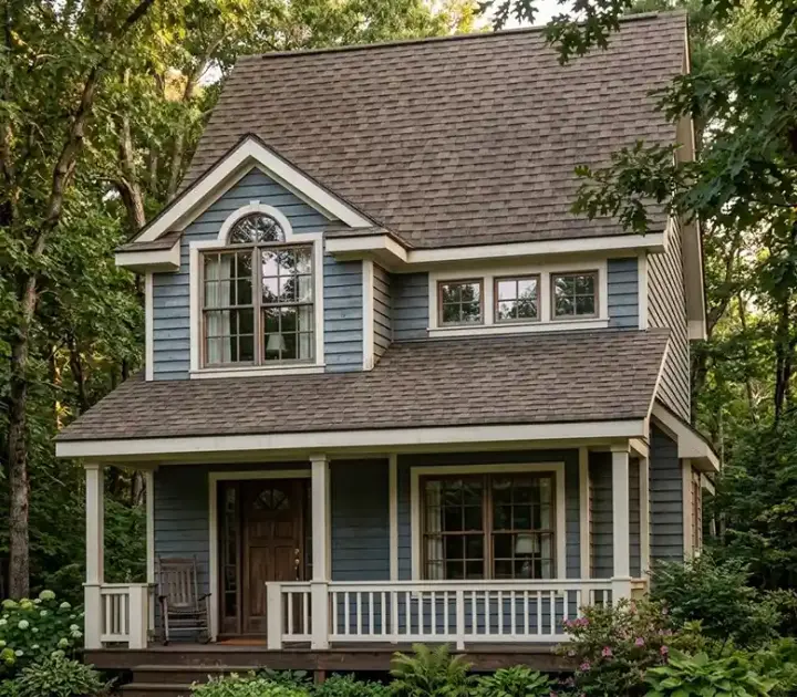 Farmhouse house plans 10-1545 - front exterior, 1,544 sq ft, 3 bed, 2 bath house plans | Monster House Plans