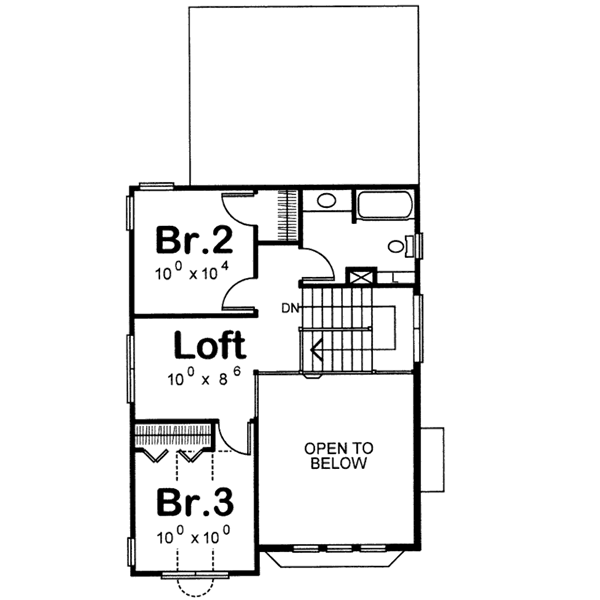 Upper/Second Floor Plan: 10-1545