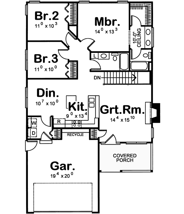 Main Floor Plan: 10-1550