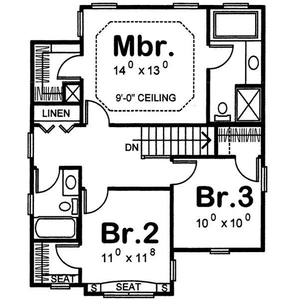Upper/Second Floor Plan: 10-1573