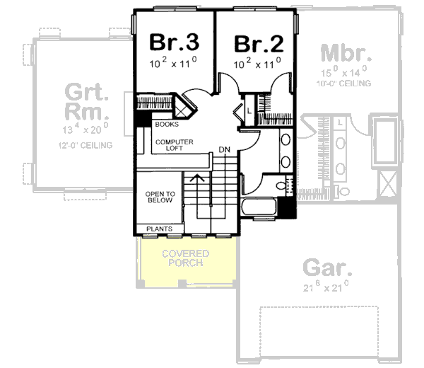 Upper/Second Floor Plan: 10-1579