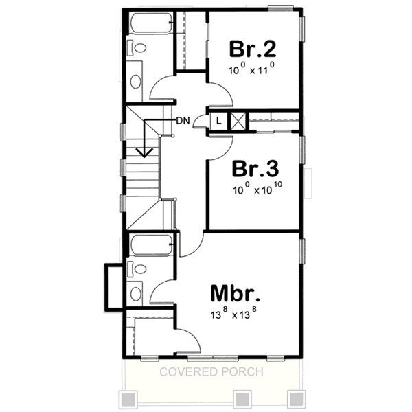 Upper/Second Floor Plan: 10-1588