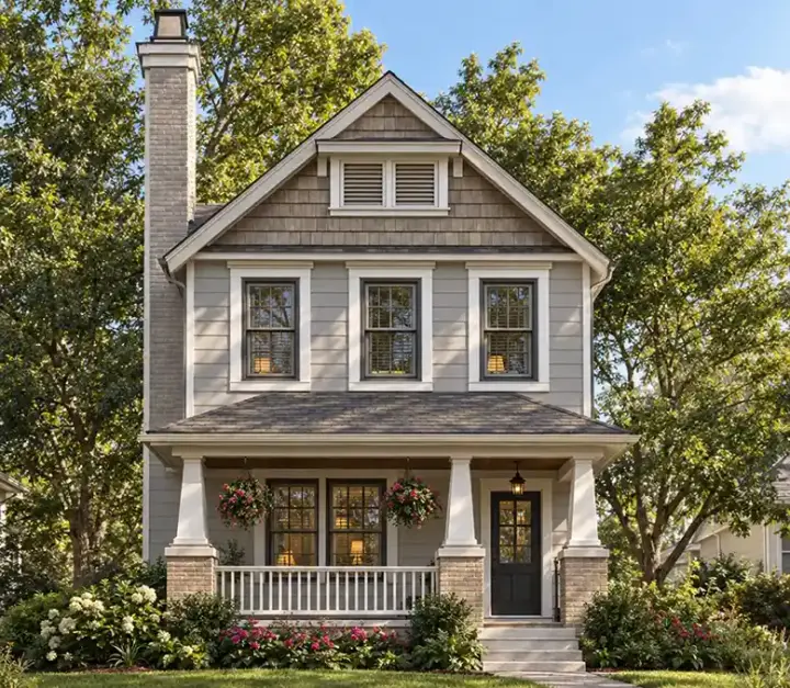 Craftsman house plans 10-1589 - front exterior, 1,473 sq ft, 3 bed, 2 bath house plans | Monster House Plans