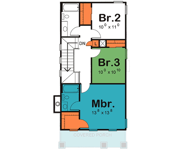 Upper/Second Floor Plan: 10-1589