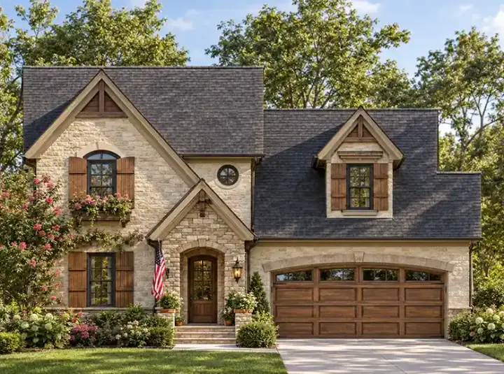 French Country house plans 10-1591 - front exterior, 1,928 sq ft, 3 bed, 3 bath house plans | Monster House Plans