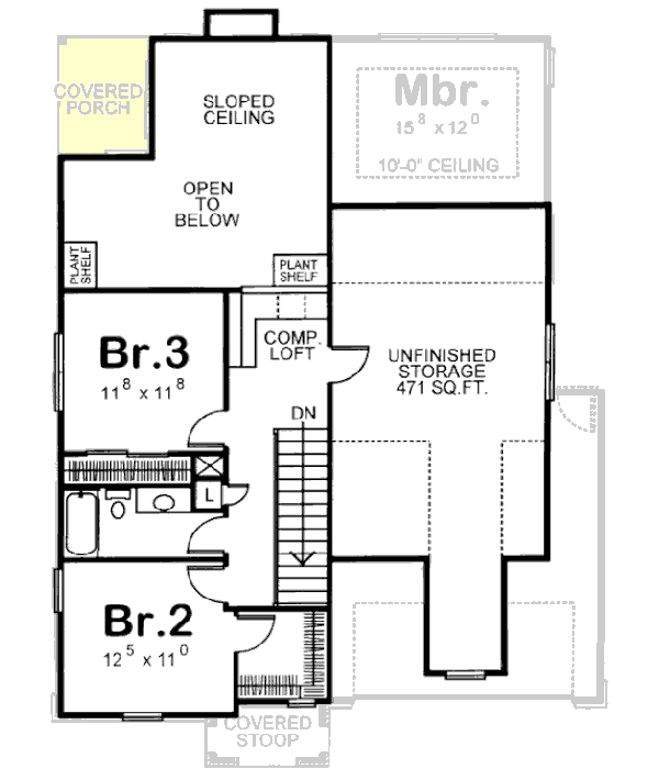 Upper/Second Floor Plan: 10-1591