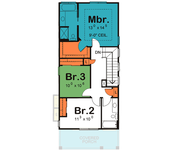 Upper/Second Floor Plan:10-1595