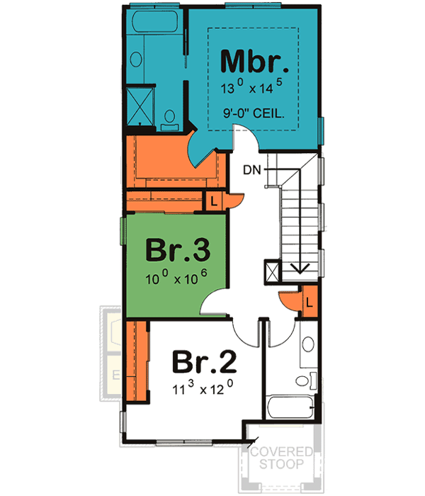 Upper/Second Floor Plan:10-1596