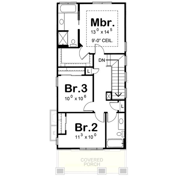 Upper/Second Floor Plan: 10-1597