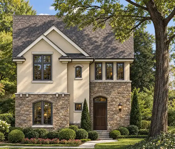 French Country house plans 10-1599 - front exterior, 1,704 sq ft, 3 bed, 3 bath house plans | Monster House Plans