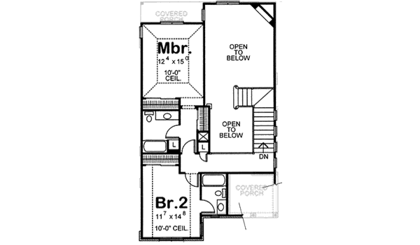 Upper/Second Floor Plan: 10-1599