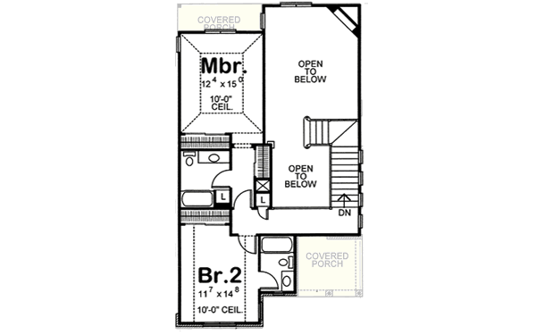 Upper/Second Floor Plan: 10-1600
