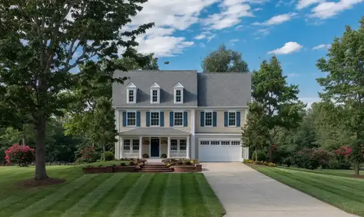 Early American house plans 10-1601 - front exterior, 3,367 sq ft, 5 bed, 3 bath house plans | Monster House Plans