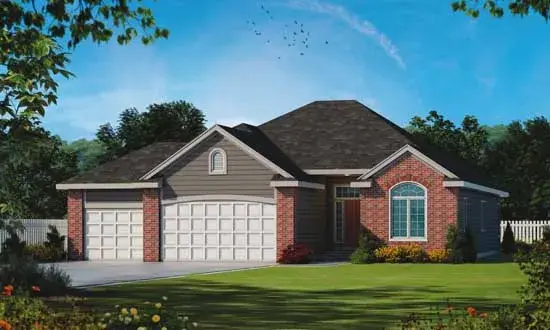 Traditional house plans 10-1610 - front exterior, 1,788 sq ft, 2 bed, 2 bath house plans | Monster House Plans