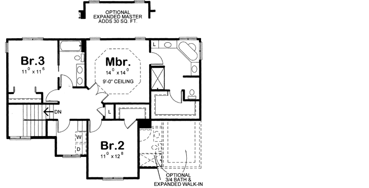 Upper/Second Floor Plan: 10-1611