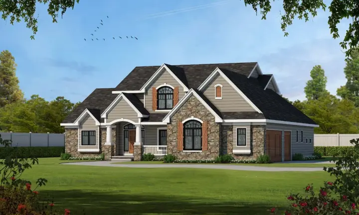 Traditional house plans 10-1618 - front exterior, 3,247 sq ft, 4 bed, 4 bath house plans | Monster House Plans