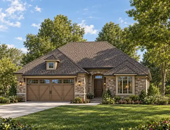 Traditional house plans 10-1626 - front exterior, 2,160 sq ft, 2 bed, 2 bath house plans | Monster House Plans