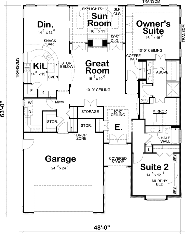 Main Floor Plan: 10-1626