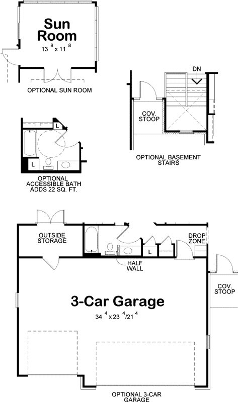 Contemporary Style Home Design Plan: 10-1627