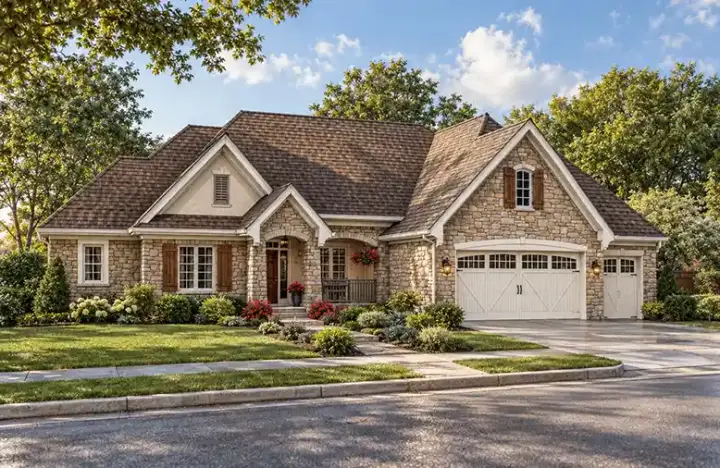 European house plans 10-1630 - front exterior, 2,701 sq ft, 3 bed, 2 bath house plans | Monster House Plans