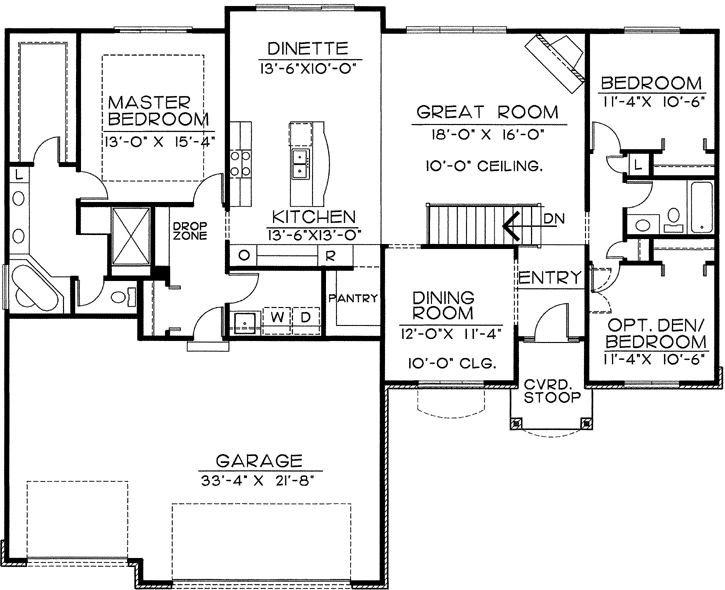 Main Floor Plan: 10-1634