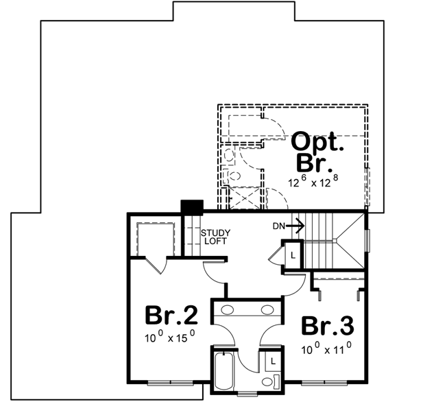 Upper/Second Floor Plan: 10-1635