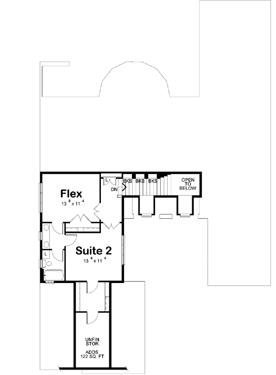 Upper/Second Floor Plan: 10-1638
