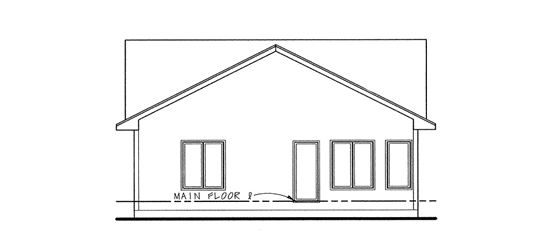 Rear Elevation Plan: 10-1639