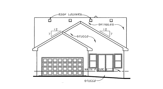 Rear Elevation Plan: 10-1641