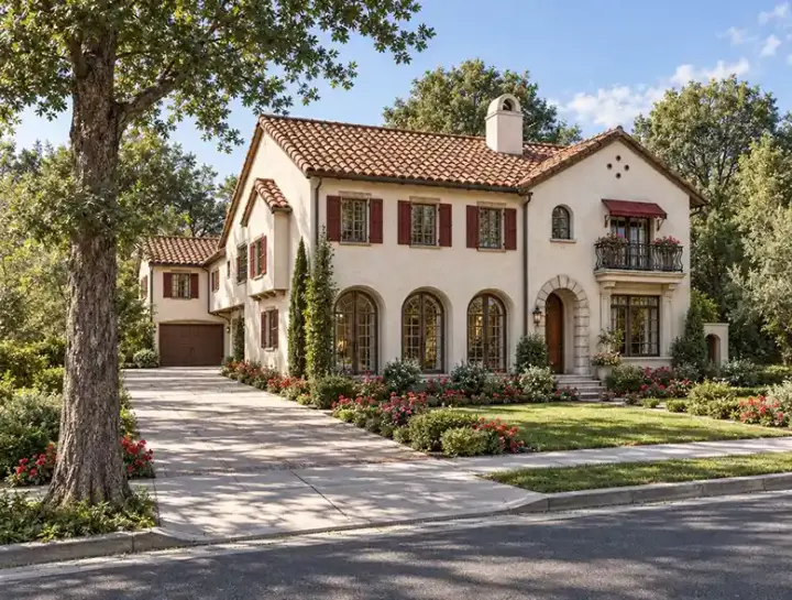 Mediterranean house plans 10-1644 - front exterior, 4,839 sq ft, 4 bed, 4 bath house plans | Monster House Plans