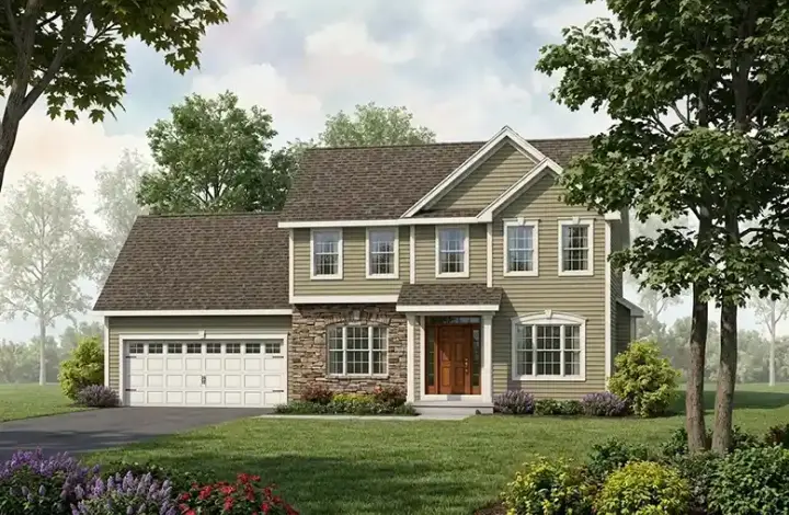 Traditional house plans 10-1646 - front exterior, 2,019 sq ft, 4 bed, 2 bath house plans | Monster House Plans