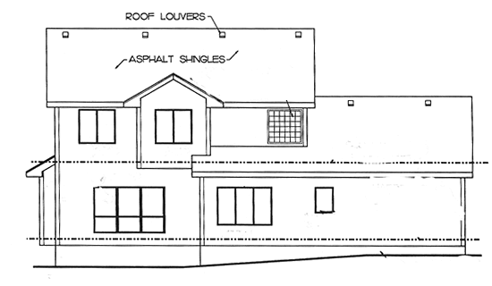 Rear Elevation Plan: 10-1646