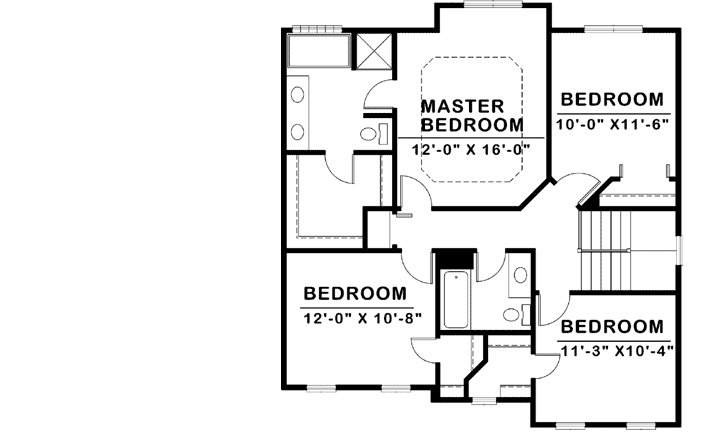 Upper/Second Floor Plan: 10-1646