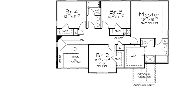 Upper/Second Floor Plan: 10-1648