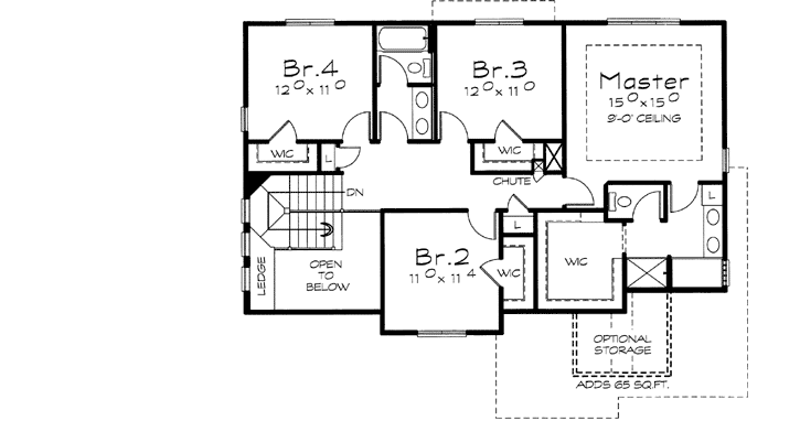 Upper/Second Floor Plan: 10-1649