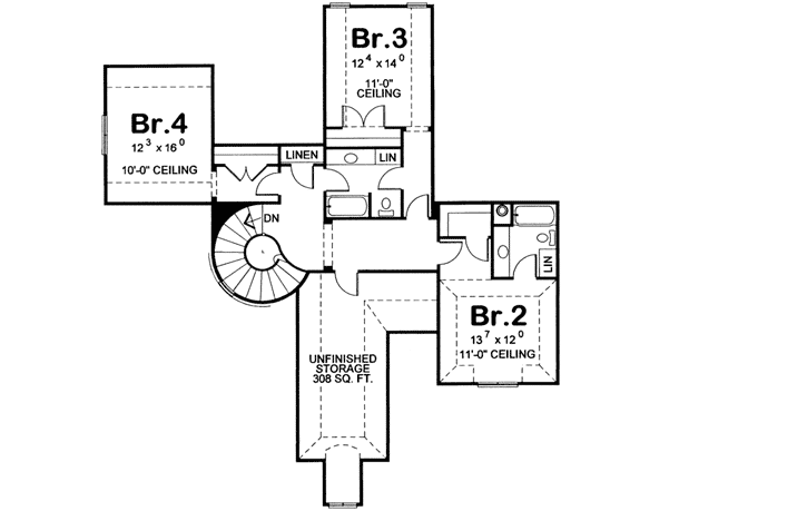 Upper/Second Floor Plan: 10-1656
