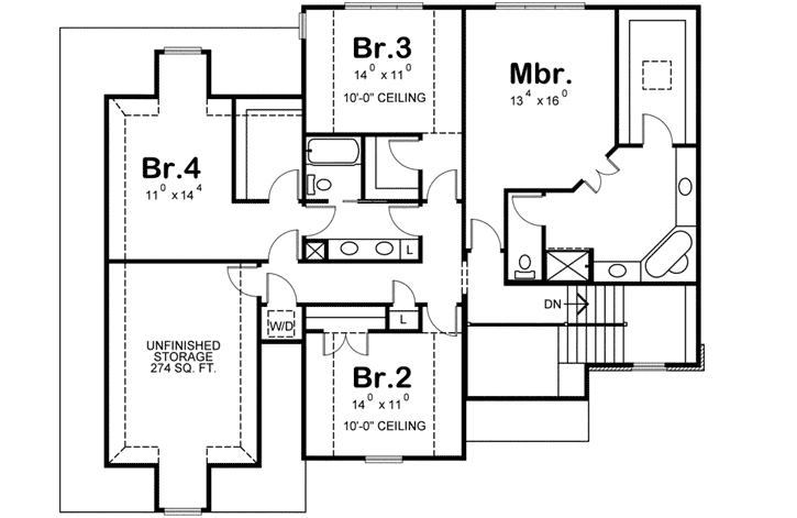 Upper/Second Floor Plan: 10-1662