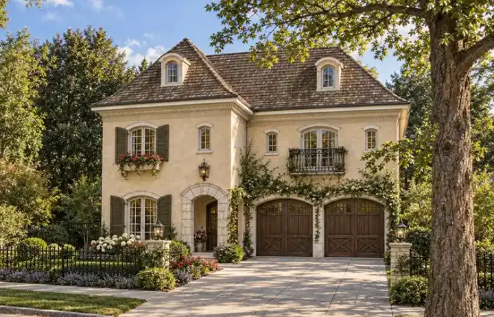 European house plans 10-1669 - front exterior, 4,066 sq ft, 4 bed, 3 bath house plans | Monster House Plans
