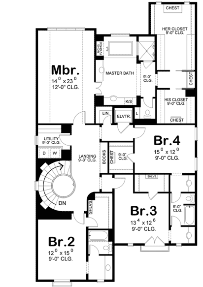 Upper/Second Floor Plan: 10-1669